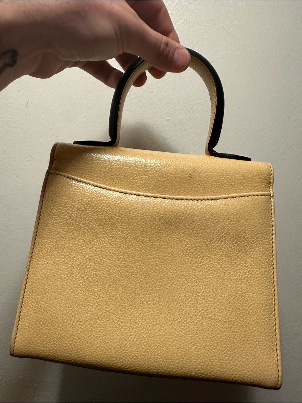 Vintage Coach Madison Gracie 4413 Butter Black Leather Bag Made in Italy - Picture 3 of 16